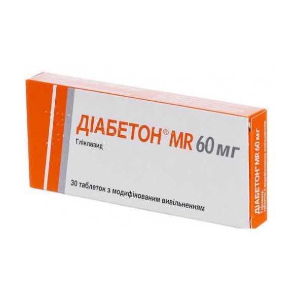 Diabeton MR tablets 60 mg, #30